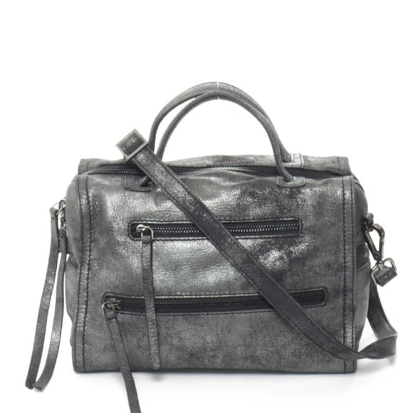 Carla Mancini Brinkley Black Silver Bag Purse - Picture 5 of 7